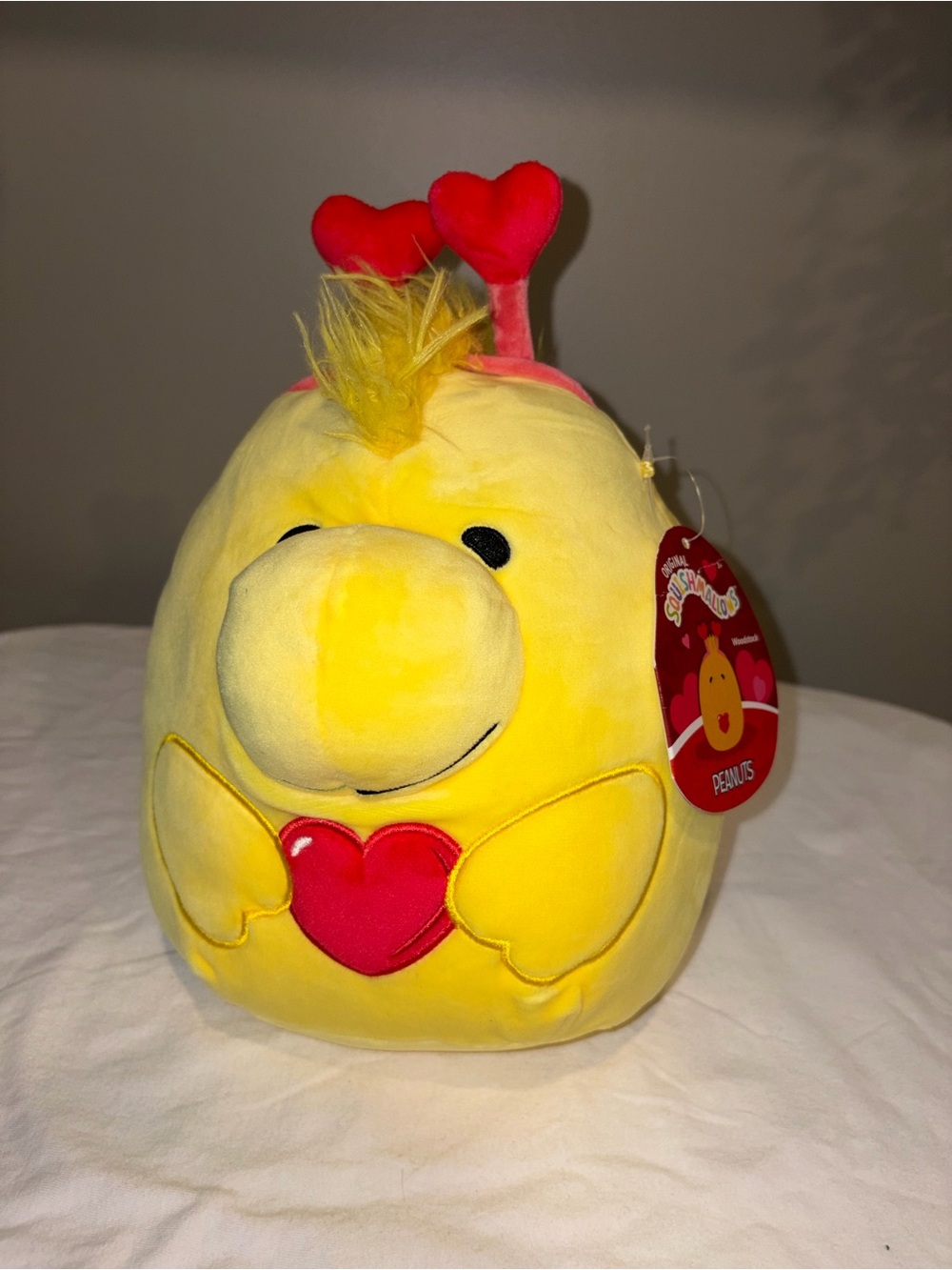 NWT Squishmallows Peanuts Woodstock 8” Valentine Heart